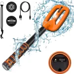 Underwater Metal Detector: IP68 fully waterproof, rechargeable, 3 modes (vibration & sound), with built-in 1600mAh battery for adults’ underwater scuba diving