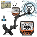 Rechargeable Adults Metal Detector, With 6 Modes & IP68 Waterproof Coil For Detecting Gold Treasure