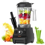 1800W Blender: Pro high-speed countertop, durable SS blades, 60oz BPA-free, for shakes, smoothies, nuts, ice & fruits, DW-safe