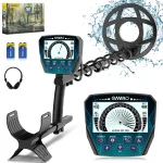 Adult Metal Detector: Analog Pointer, 4.3” Screen, 10” Waterproof Coil + Adjustable Buckle, Multi Modes for Gold Coin Hunting