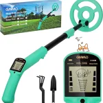 Kids Metal Detector: Adjustable (27.5 - 37.8”), with intuitive LCD display, lightweight, 6” search coil for exploration hikes