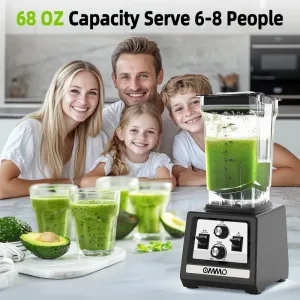 A blender can offer juices for a family about 4-5.