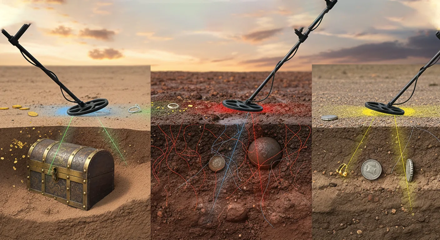Different types of detectors to detect different finds.