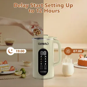 Nut milk maker equipped timer function.