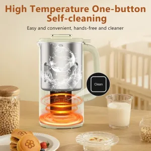 Shows high temperature of the nut milk maker.