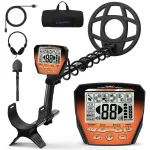 OMMO IP68 Waterproof Metal Detector for Adults, 10-Inch Search Coil for Gold & Treasure Hunting