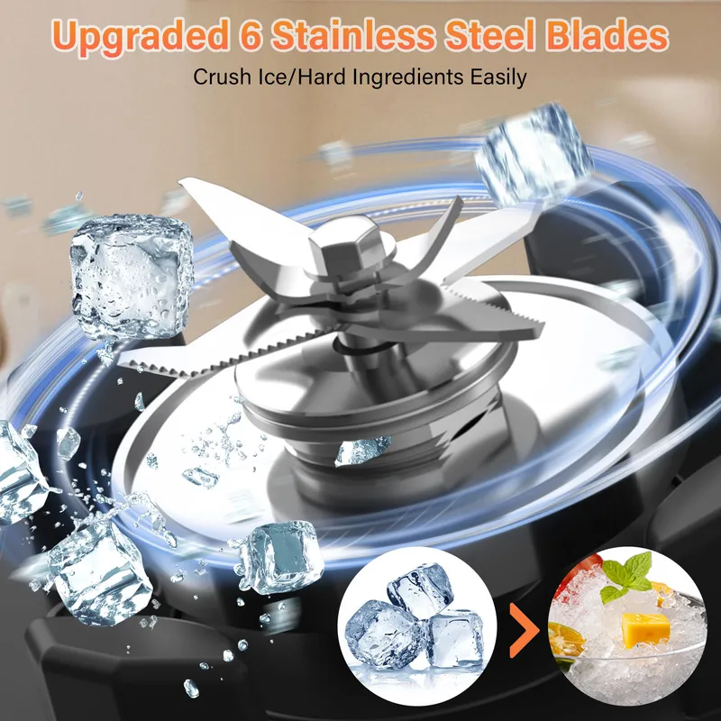 Upgraded stainless steel blades for the blender