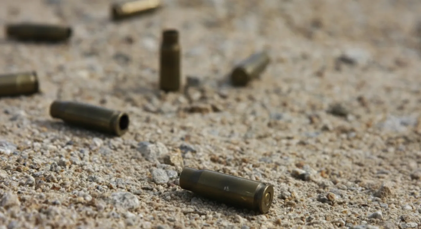 A bunch of old bullts on the ground.